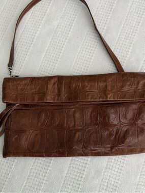 Gianni Chiarini Genuine Leather Brown Crossbody Purse